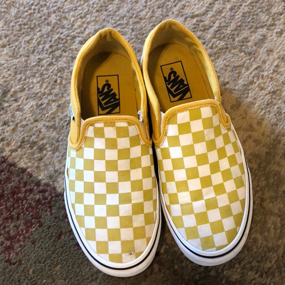 Yellow Vans - size 8